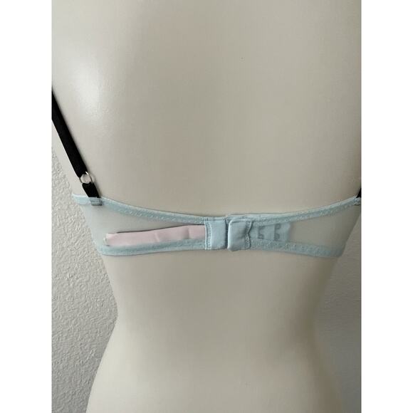 Victoria's Secret Bra Push Up Floral Lace Color Block Lingerie - Picture 8 of 11